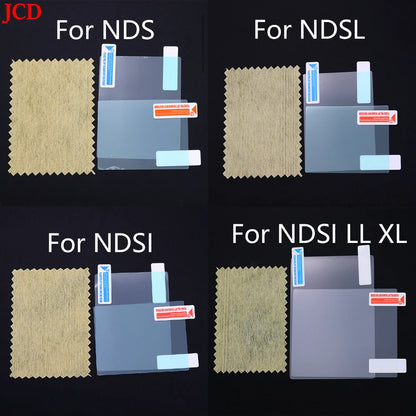 Plastic Clear Crystal Shell Skin Case Cover For Nintend DSL NDS Lite NDSL For DSi NDSi XL LL Console W/ Screen Protective Film