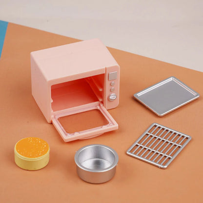 Cooking Set 1:12 Rice Cooker Kitchen Furniture Model Pretend Game Dollhouse Miniature  Scene Cake Toy Children Birthday Gift