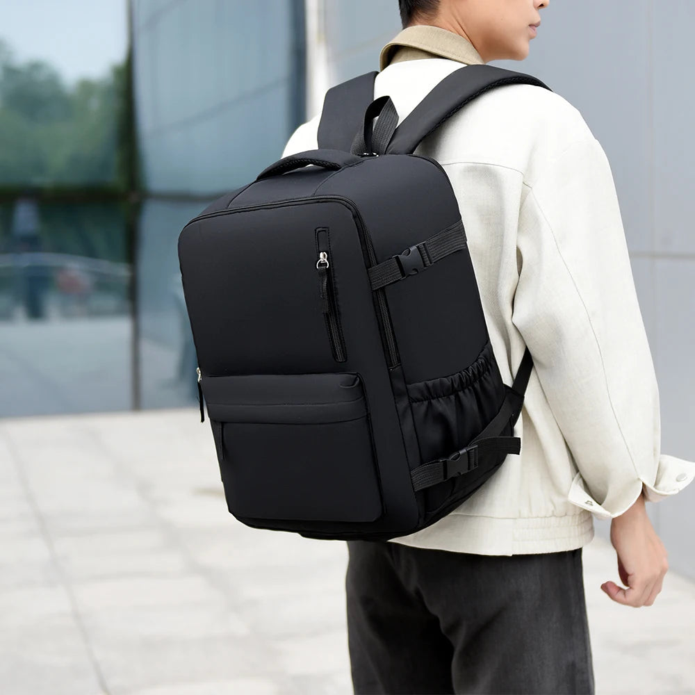 2-Piece 40×30×20cm 180 °   Full Opening Backpack Set, Large Carry-On with Tote Bag for Travel, Business, School & Daily Commuting