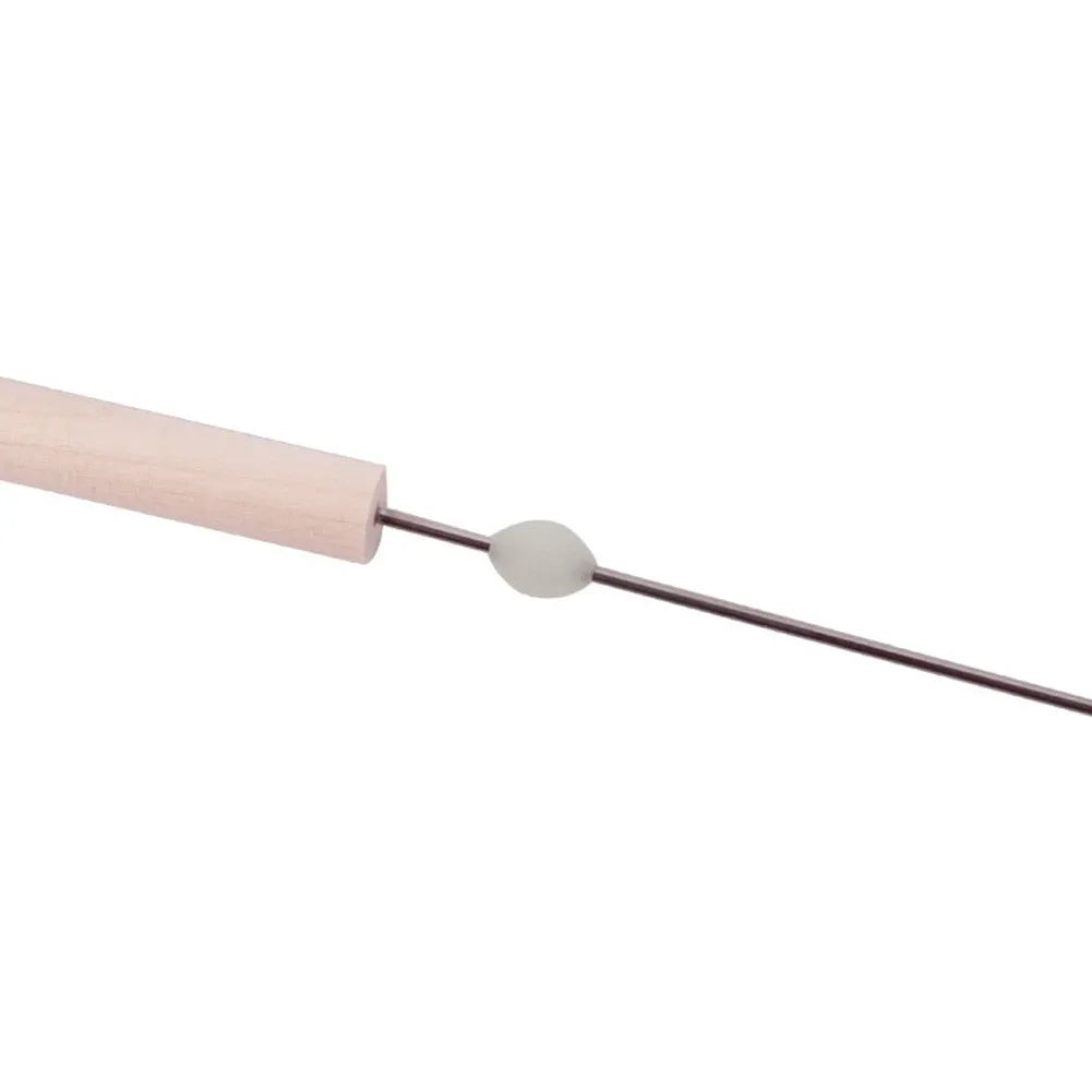 1pc 22.5cm Worm Baiting Needle Driller No-Escaping Hook Needle Quick Earthworm Hooking Needle Pins Hollow Gas Needle FishingTool
