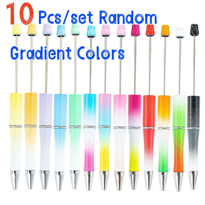 10 Pcs Mixed Beaded Ballpoint Pen Creative Beadable Pen Wedding Party Guest Gift Guest Christmas Decor for Home 2026