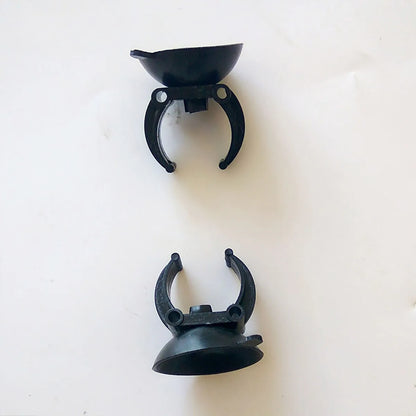 4Pcs Aquarium Heater Suction Cup with 0.98 Inch Clip Black Standard Heater Rod Holder Clip For Fish Tank