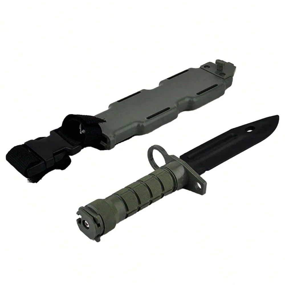M9 Model Tactical Rubber Knife CS Game Training Outdoor Multi Tool Plastic Bayonet Army Fan Collect Gift Toy