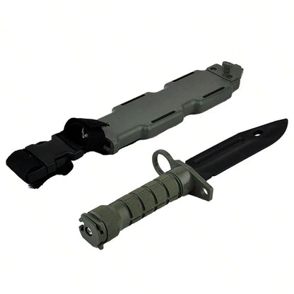 M9 Model Tactical Rubber Knife CS Game Training Outdoor Multi Tool Plastic Bayonet Army Fan Collect Gift Toy