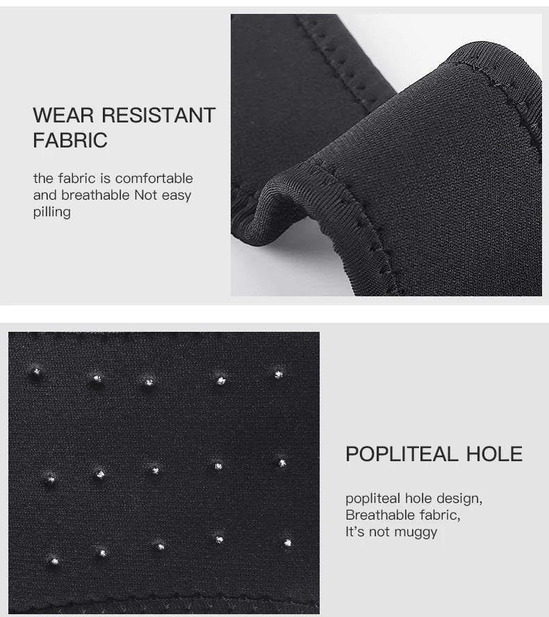 1PC Pressurized Knee Wrap Sleeve Support Bandage Pad Elastic Braces Knee Hole Kneepad Safety Basketball Tennis Cycling