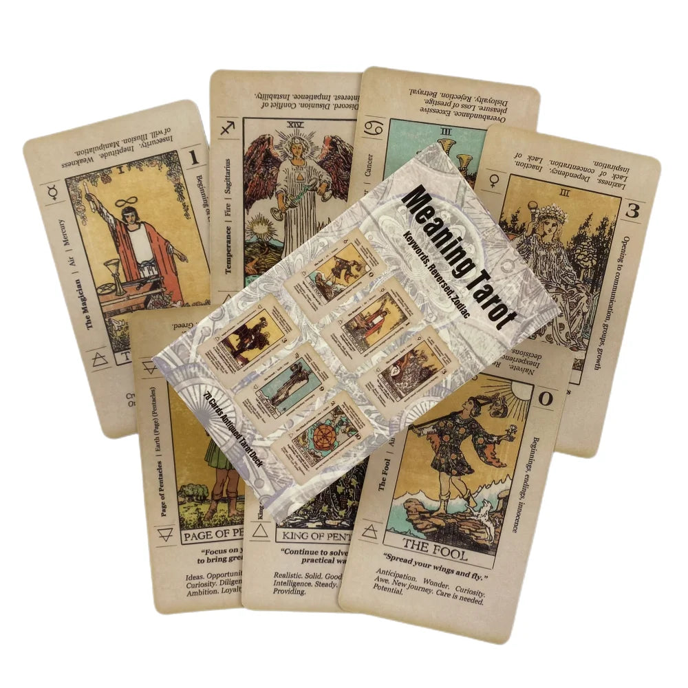 Lucky Tarot Cards Of Rider Divination Fortune Telling Oracle Training Deck Entertainment Board Game Party Edition