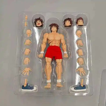 kucikuji 1/12 Scale Anime Baki Hanma Oni Action Figure Real Man Assembly Model Figurine Office Desktop Decoration Ornaments