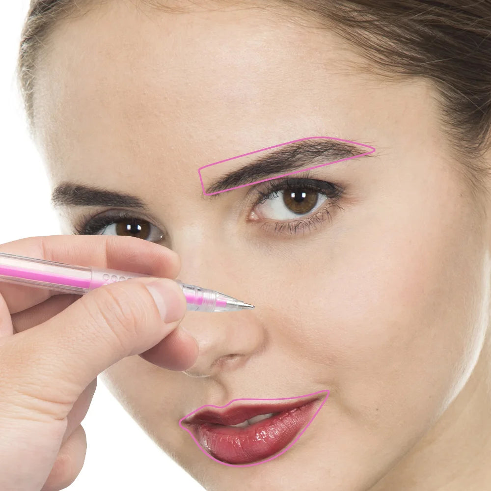 1 Pc Microblading Permanent Makeup Mapping Skin Marker Pen Lips Eyebrows Tattoo Positioning  Marking Aid Tools