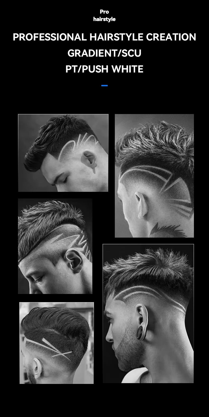 Kemei Professional Electric Hair Clippers USB Rechargeable Barber Trimmer Men's Electric Shaver Clippers KM-2299 KM-1102 Kit