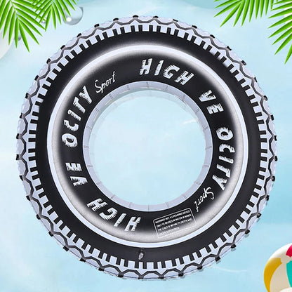 Inflatable Tire Swim Tube Pool Float Thickened Pool Floating Rings Inflatable Swimming Ring Air Mattress Water Play Beach Toys