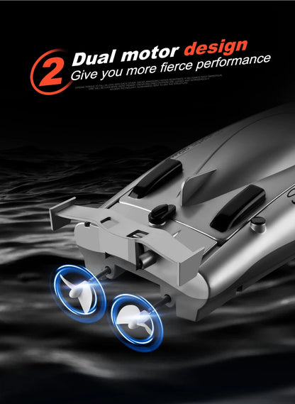 2.4G RC High Speed Racing Boat Waterproof Double Motor Remote Control Professional Speedboat 805 Gifts Toys for boys