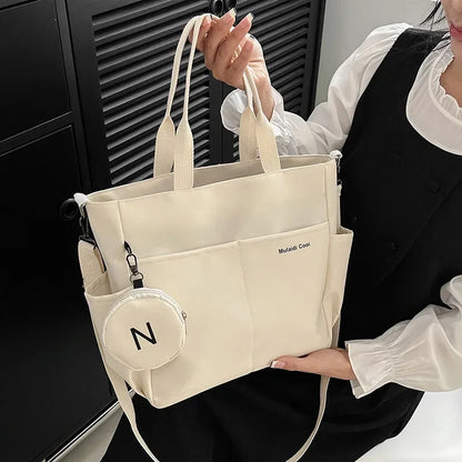 Large capacity Korean version crossbody bag suitable for both male and female college students travel shoulder bag commuting bag