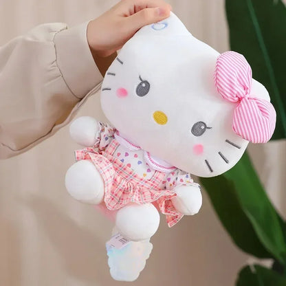 2 style Hello Kitty Anime Hello Kitty Stuffed Toys Plushier Soft Pillow Birthday Gifts For Girls Kawaii Hello Kitty Plush Dolls