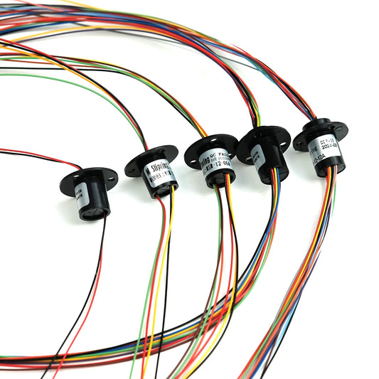 2/4//6/8/12/18 Channel Micro Rotate Slip Ring 2A Diameter 12.5mm For RC Excavator Model DIY PTZ Gimbal Electric Collector Rings