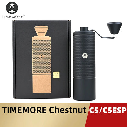 TIMEMORE Chestnut C5/C5ESP Manual Coffee Grinder Portable Espresso Grinder, 42mm S2C Burrs, 25g Capacity, Fine Adjustment