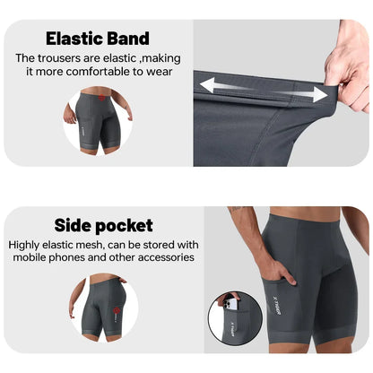 X-TIGER Cycling Shorts 6D Gel Cushioned Cycling Shorts MTB Cycling Briefs Cycling Lounge Pants Yoga Pants Sports Fitness Pants