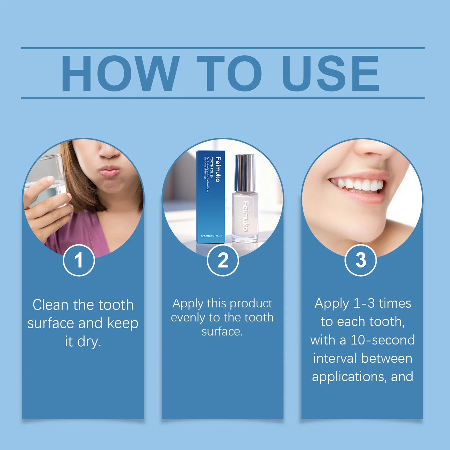 Tooth Whitening Paint Dental Bleaching Remove Tooth Pigments Stains Fresh Breath Oral Hygiene Brightening Tooth Polish Paint 5ml