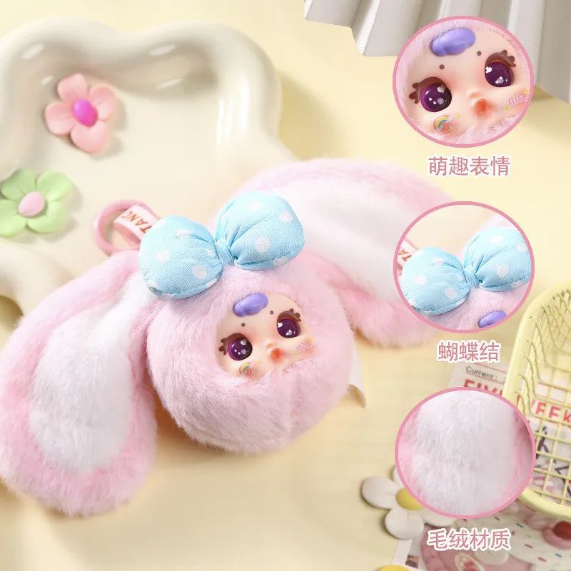 MM Milk Candy Second Generation Plush Vinyl Cartoon Cute Doll Model Toys Blind Box Keychain Bag Charm Decoration Birthday Gifts