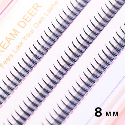 Brown Lashes A Type False Eyelashes 8-12mm Fake Lashes Natural Fairy Lash Korean Makeup Strand Eyelash Cluster Eye Lashes