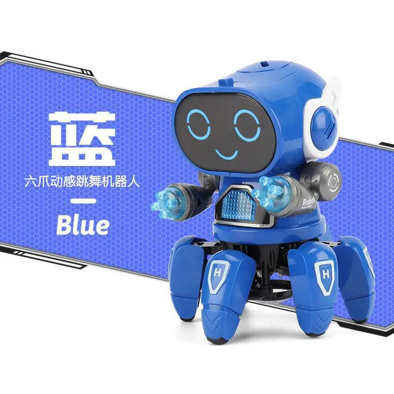 Kids Dance Robots Music LED 6 Claws Octopus Robot Birthday Gift Toys For Children Early Education Baby Toy Boys Girls