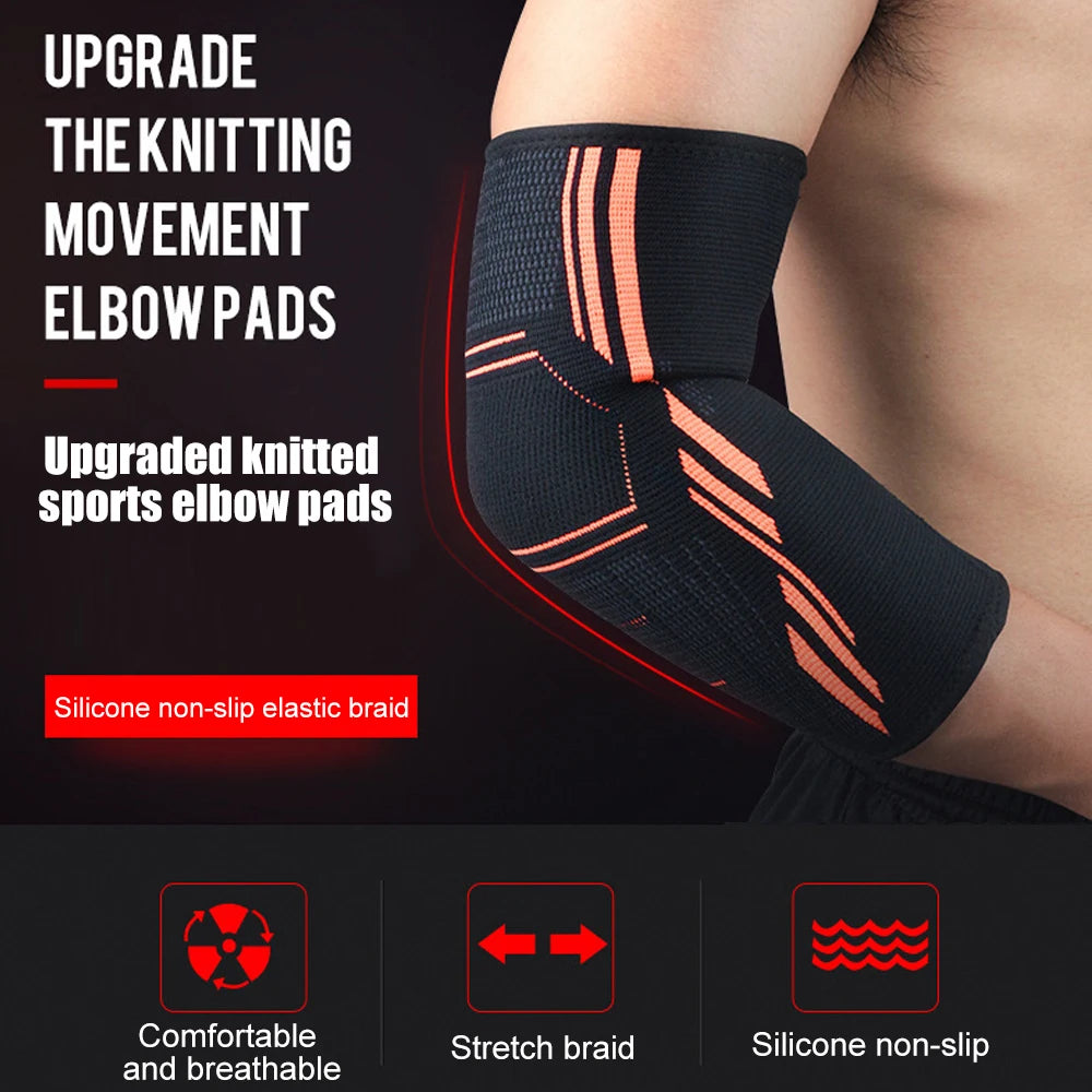 Elbow Support Elastic Gym Sport Elbow Protective Pad Absorb Sweat Sport Basketball Volleyball Tennis Arm Sleeve Elbow Brace