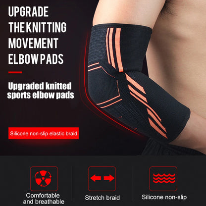 Elbow Support Elastic Gym Sport Elbow Protective Pad Absorb Sweat Sport Basketball Volleyball Tennis Arm Sleeve Elbow Brace