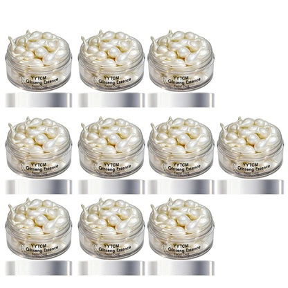Ginseng Essence Capsules, Moisturizing and Firming Essence Serum, Contains Squalane, Niacinamide, Vitamin E, Retinol, Deep Hydration (0.34Gx30 Capsules)/Bottle-1 Bottle