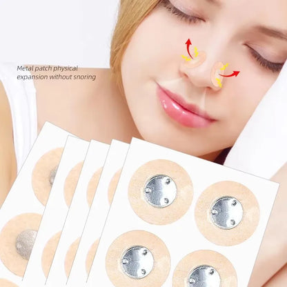 Nose Breathing Patches Suction Iron Tabs Magnetic Nasal Strips Increase Sports Air Intake Improve Sleeping Reduce Snoring Tools