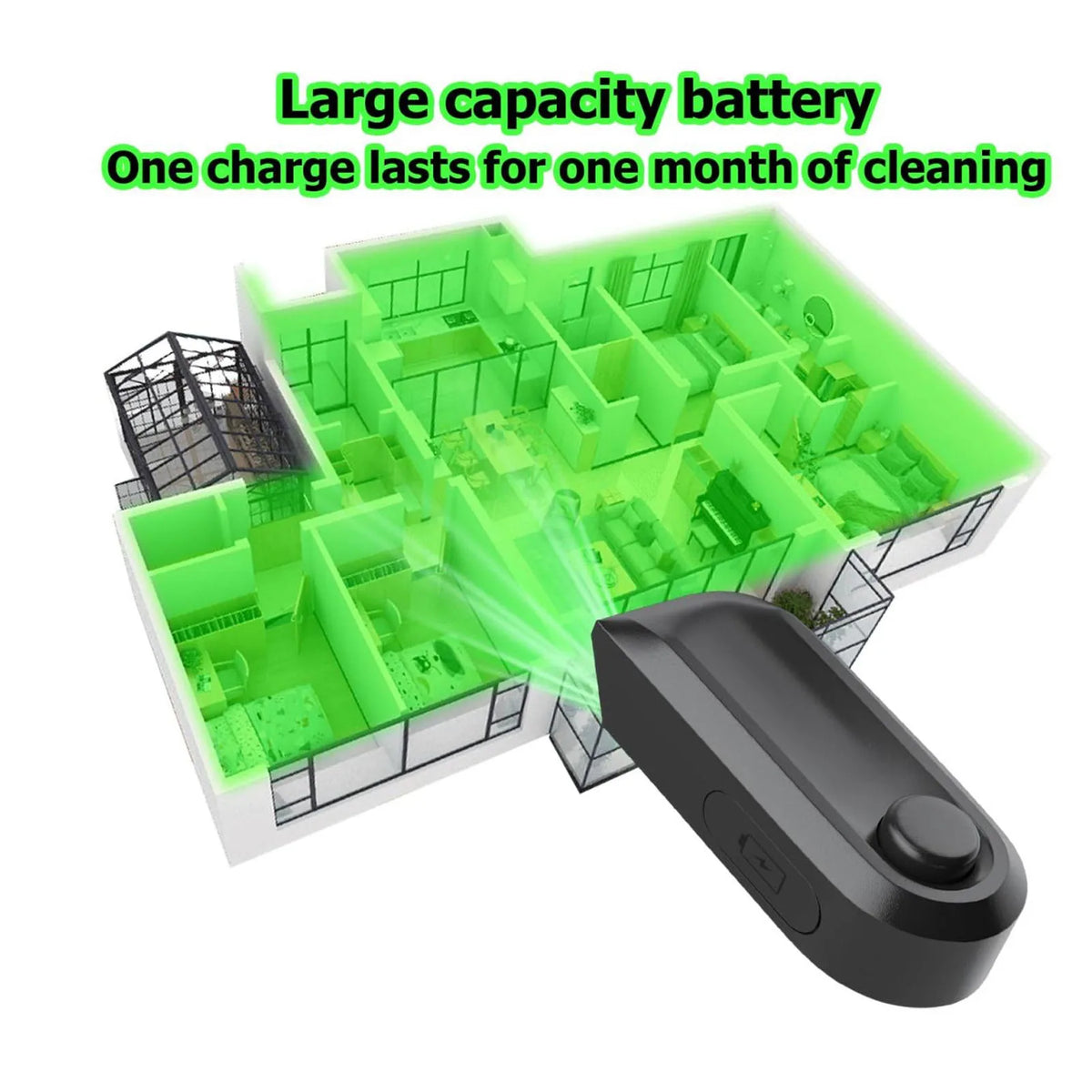 Vacuum Cleaner LED Dust Display Lamp Waterproof Green Laser Light Vacuum Parts