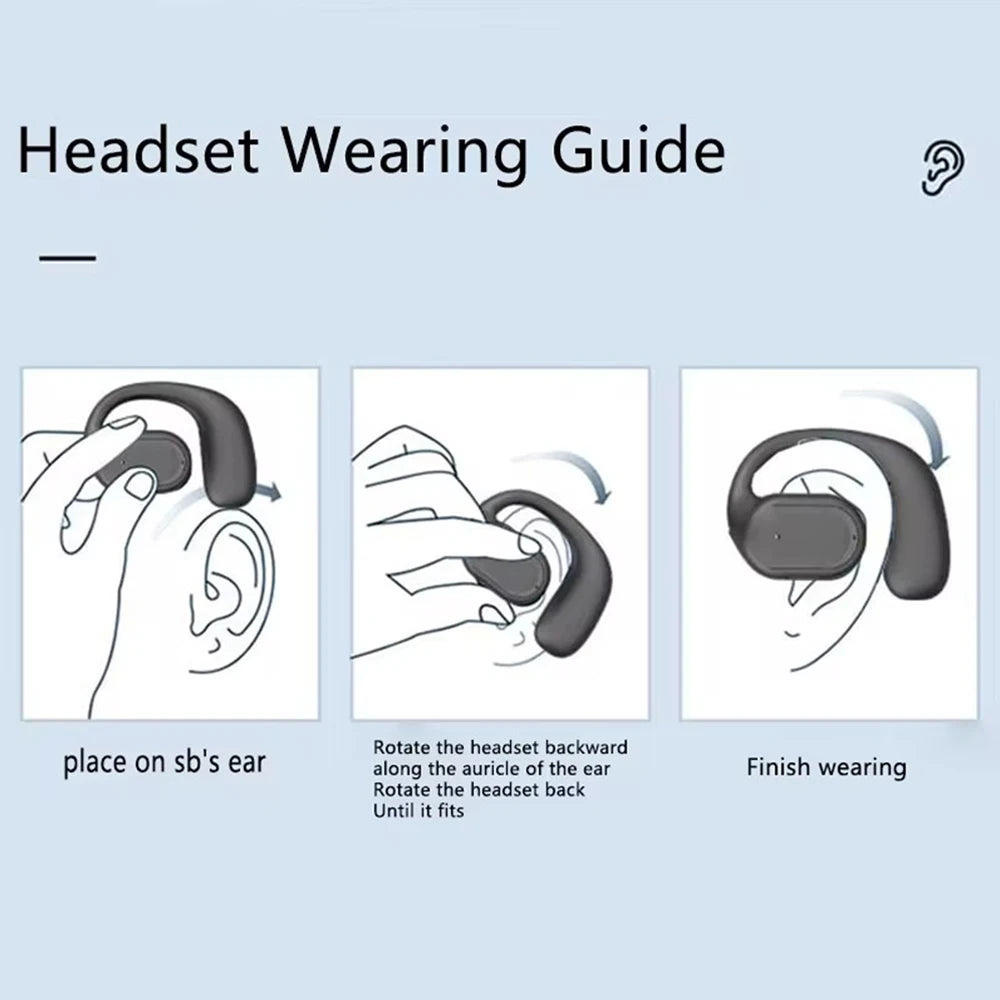 Wireless Bluetooth 5.4 Headphone TWS Ear Hook Earphone HiFi Stereo Noise Reduction Headset Waterproof Earbud for Huawi For Xiami