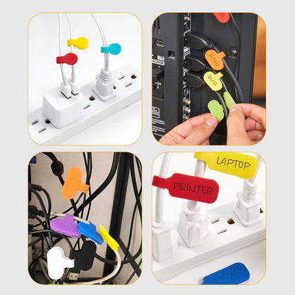 32/10/5/2- Colorful cable ties with writable function - Durable cable labels for organizing and identifying