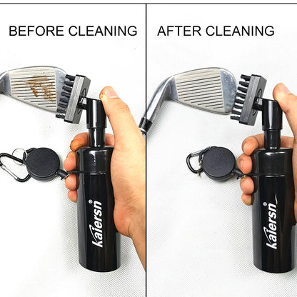 Kaiersn Golf Club Cleaner Groove Tube Golf Brush Golf Club Brush With Leakproof Reservoir Tube Squeeze Bottle for Easy Cleaning