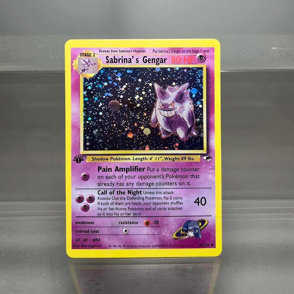Foil PKM Single Cards Pikachu Charizard EX Bubble Mew Game Rare Collection Cards PTCG Rainbow Proxy Cards