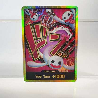 1PCS/30Pcs One Piece TCG GOLD DON!! Anime Collection Cards PRB-01 Foil English SUPER PARALLEL FOIL NM Refraction The Gift