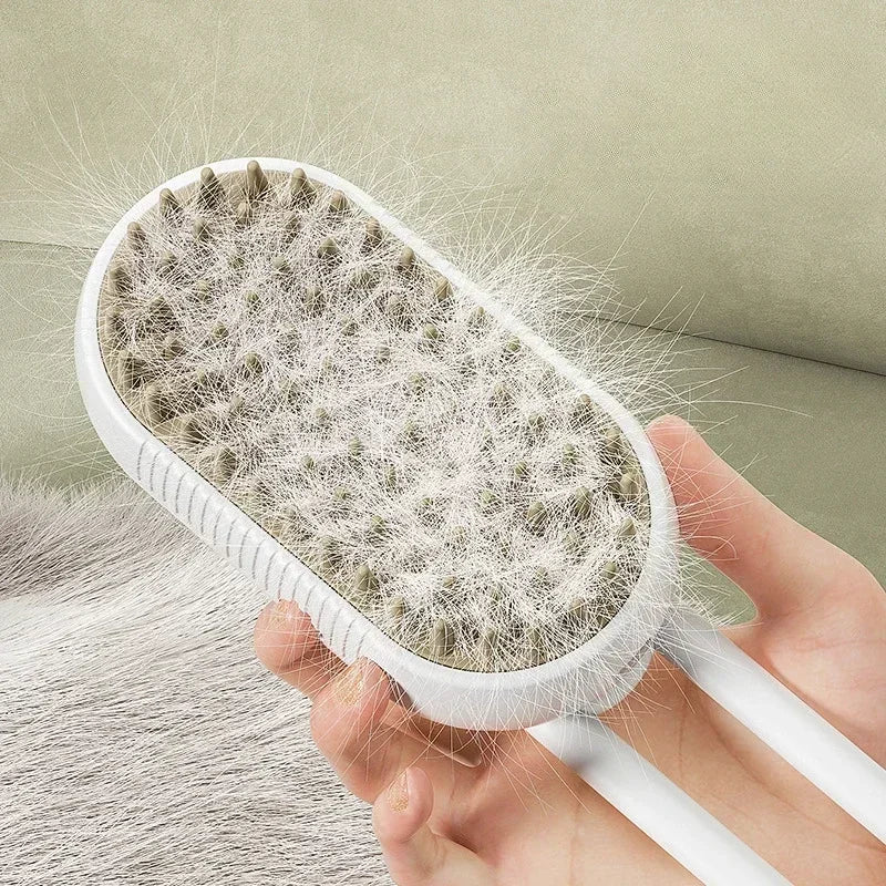 Pet Steam Brush Cat Dog Cleaning Steamy Spray Massage Beauty Comb 3 in 1 Hair Removal Grooming Supplies Pets Accessories Comb