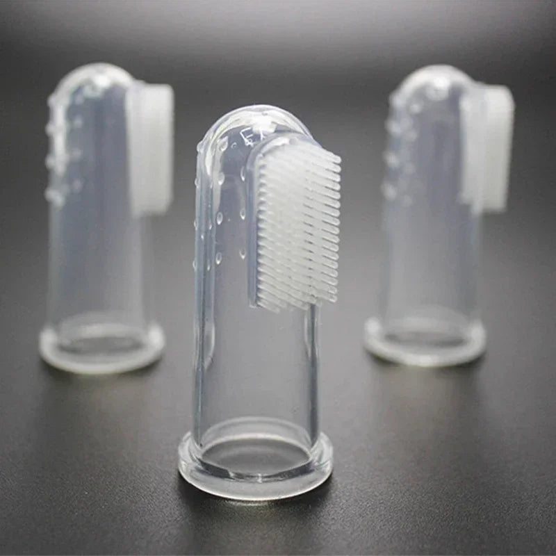 Ultra Soft Silicone Finger Toothbrush for Dog Cats Remove Plaque Tartar Puppy Kitten Teeth Cleaning Dental Care Oral Hygiene Pet