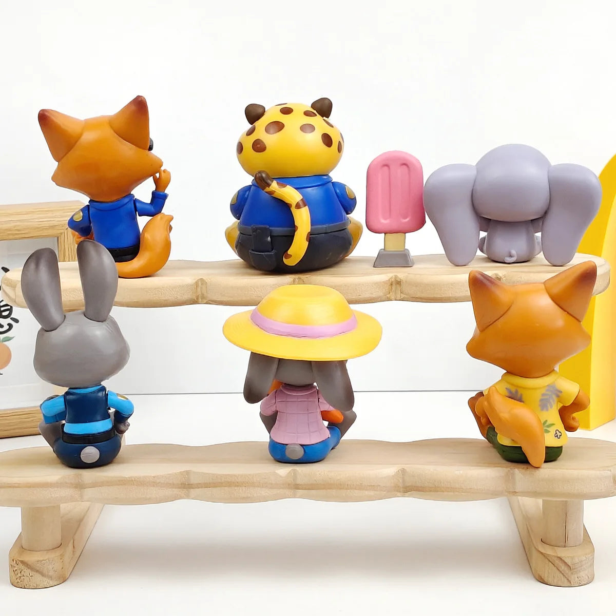 6pcs/set Zootopia Zootropolis Judy Hopps Nick Wilde Cartoon Movie Action Figure Toys Collection Model Cute Doll Gift Decoration