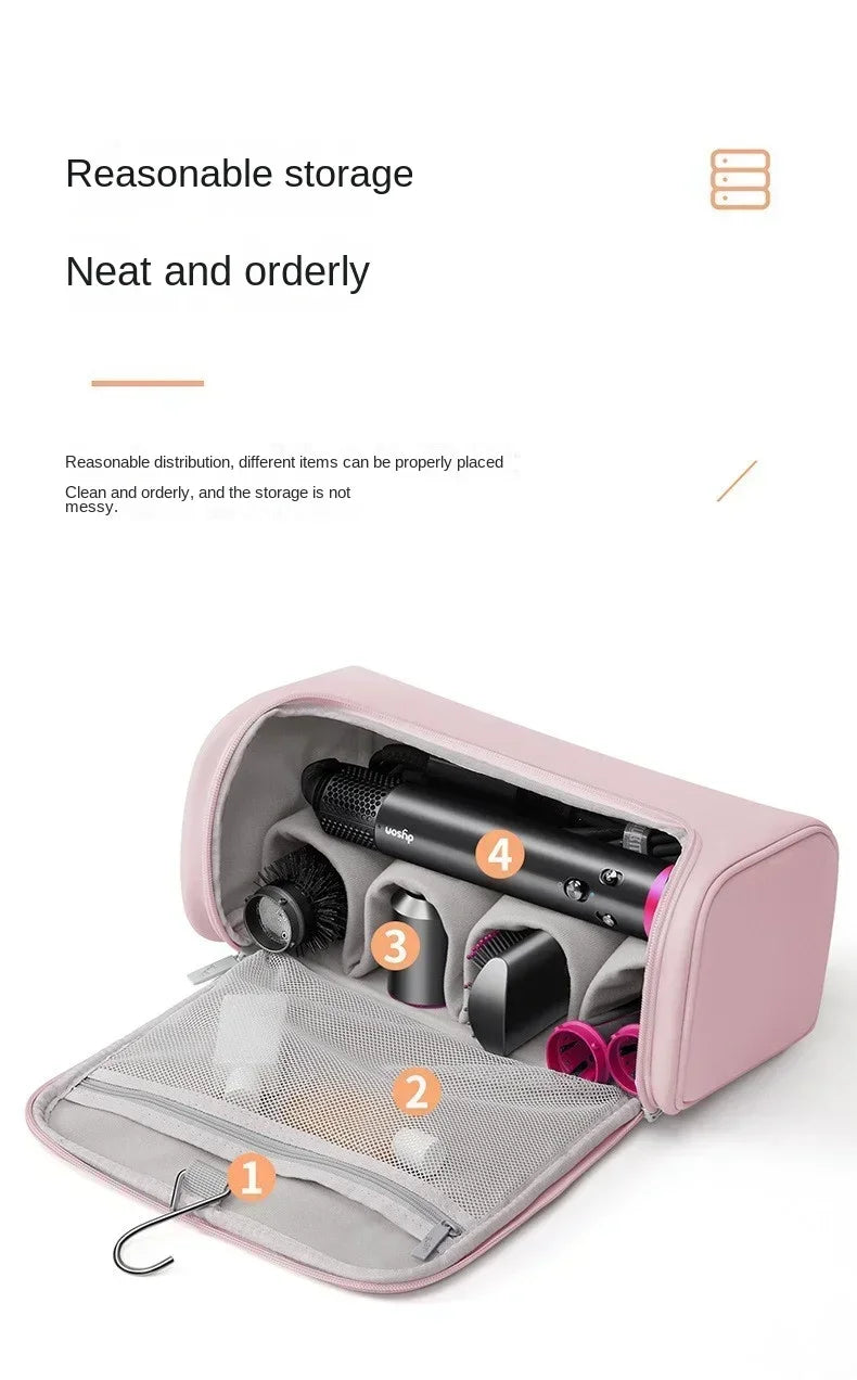 Hideable Hanging Hook Hair Dryer Case Portable Non-slip Hair Tools Pouch Water proof Large Capacity Curling Iron Storage Bag