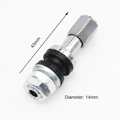Motorcycle Scooter Tubeless Tire Valve Stem Straight Bent 90 135 degree Copper Silver Valve For ATV Motorbike Quad