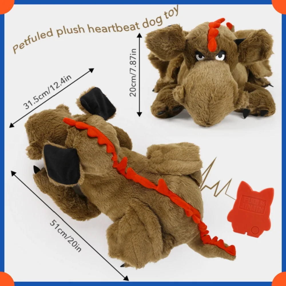 Plush Puppy Heartbeat Toys, Birthday Gifts, Rich Dog Puzzle Toys, Behavior Training, 16 Christmas