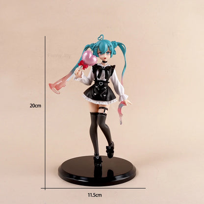 Anime Figure Cherry Blossoms Dress Action Figures Kawaii Swimsuit Vocaloid PVC Collectible Model Toys Girl Gift