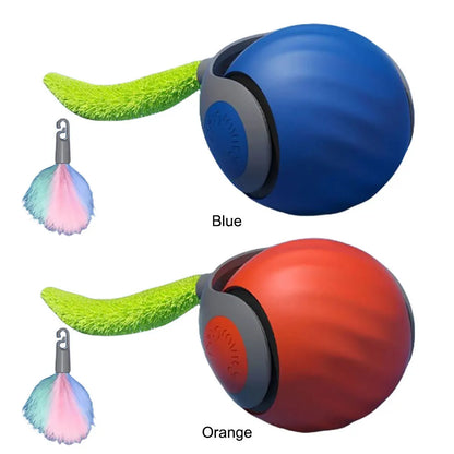 Speedy Tail 2.0 Cat Toys Generation Interactive Toy Ball For Cat 2 Speed Adjustment Automatic Moving Ball with Replacement Tail
