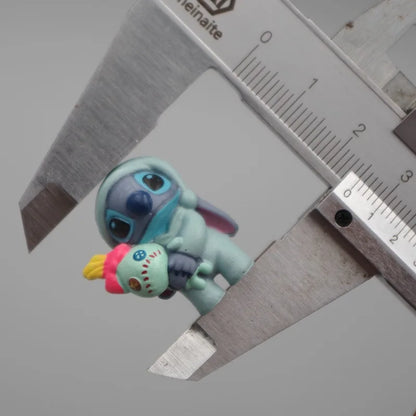 1set Stitch Cartoon Toy Doll Have 6 Different Dolls Give Away Boyfriend Anime Doll Necklace Pendant Birthday Gift Christmas Gift