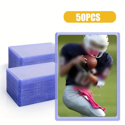 25/50/100 count top loaders for cards, 3"x4" Baseball card sleeve Hard plastic card protector for game trading cards,sports card