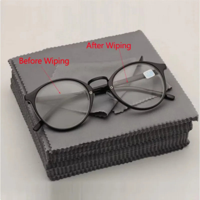 20pcs/lot Black Microfiber Cycling Sunglasses Eyeglasses Cleaning Cloth Glasses Eyewear Clean Lens Cloth Accessories