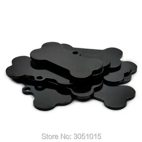 20pcs cat dog ID tag dog Personalized Stainless steel Collar bone pet Charm Pet name pendant Bone Necklace Collar Puppy plate