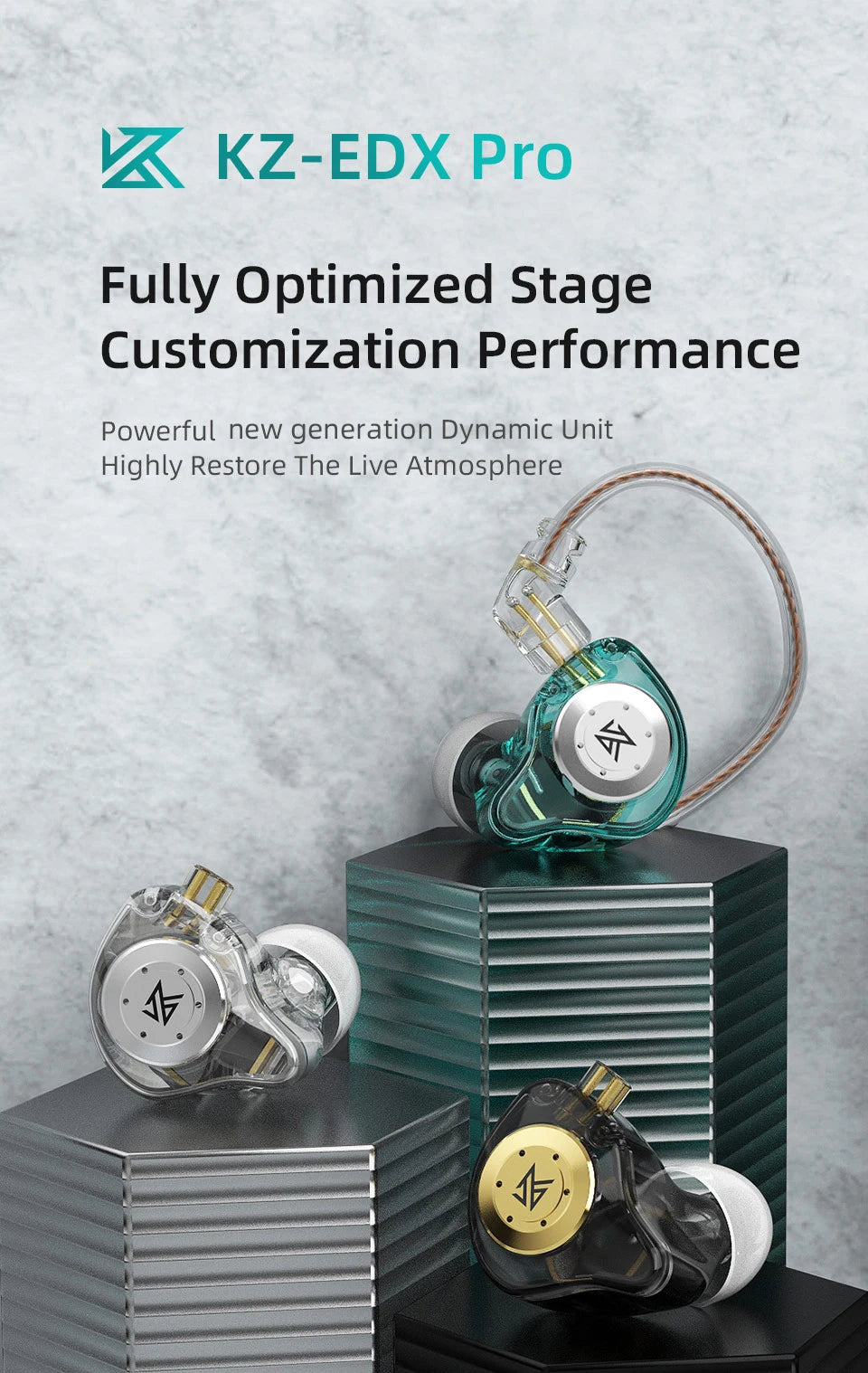 KZ EDX PRO 1DD Dynamic Drive Earphone HIFI Bass Music Earbud Sport Noise Cancelling Headset KZ EDXPRO ZSTX ZSN PRO ZAS ES4 SKS