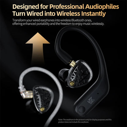 KZ AN01 Wireless Bluetooth 5.4 Cable Ear Hook With Charging Case For KZ Castor PRO PR2 PR3 ZSXPRO ZVXPRO Krila