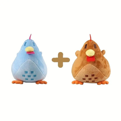 2pcs Multicolored Chicken Pillow Plush Soft Stuffed Animal Toys Cartoon Stardew Valley Children Birthday Gift Christmas Gifts