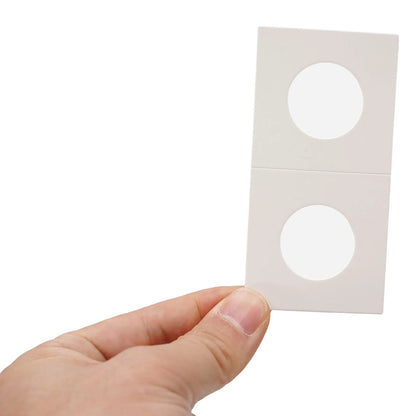 1 Set Coin Storage Stamp Holder Square Cardboard Case Coin Album Collection Coin Holders Flip Clip Coin Capsules Cover Storage